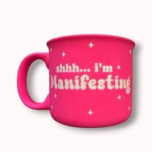 FREE WITH $30+ soft touch hot pink coffee mug
